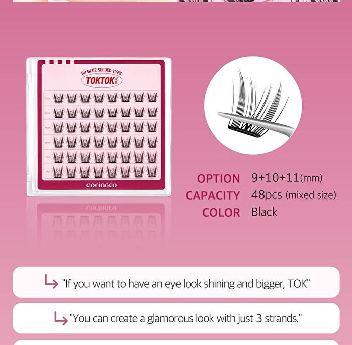 Toktok-Hara No Glue Eyelash - 10 Types - #10 Hush