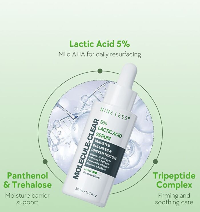 Molecule-Clear 5% Lactic Acid Serum - 30ml