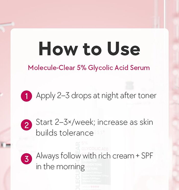 Molecule-Clear 5% Glycolic Acid Serum - 30ml