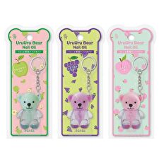 MiMits UruUru Bear Keychain Nail Oil - Strawberry Jam