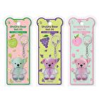 MiMits UruUru Bear Keychain Nail Oil - Strawberry Jam