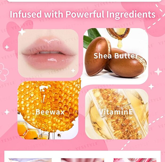 Unicat Cat Paw Lip Balm Set Strawberry + Peach - 1 set