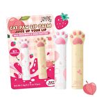 Unicat Cat Paw Lip Balm Set Strawberry + Peach - 1 set
