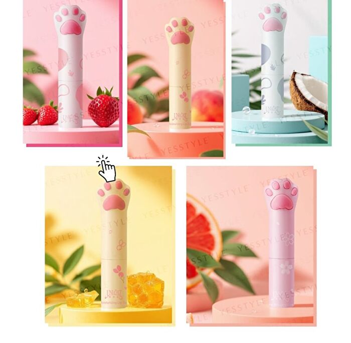 Unicat Cat Paw Lip Balm Set Honey + Strawberry - 1 set