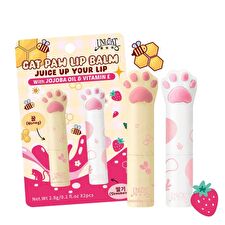 Unicat Cat Paw Lip Balm Set Honey + Strawberry - 1 set