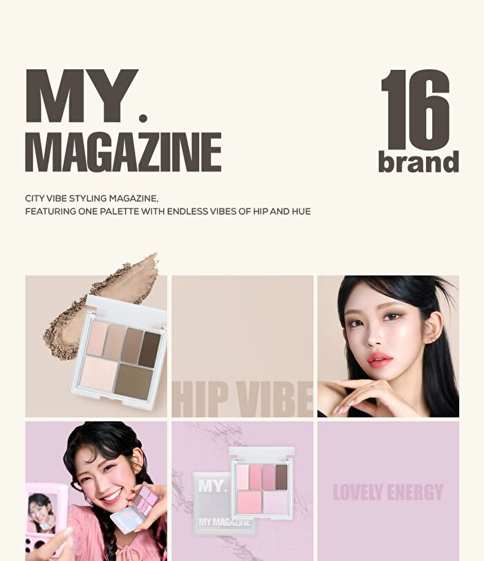 Chosungah Beauty 16 BRAND My Magazine Palette - 6 Types - #04 Rodeo Pure Look