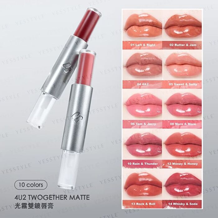 Twogether Matte and Gloss Lip - 02 Butter & Jam