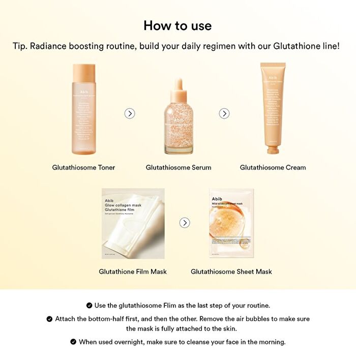 Glow Collagen Mask Glutathione Film - 38g x 1 sheet