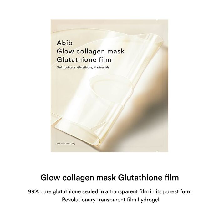 Glow Collagen Mask Glutathione Film Set - 38g x 4 sheets