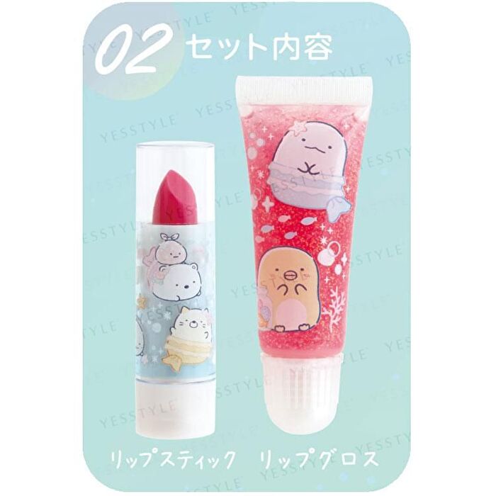 Sumikko Gurashi Lip Stick & Lip Gloss Set 02 - 2 pcs
