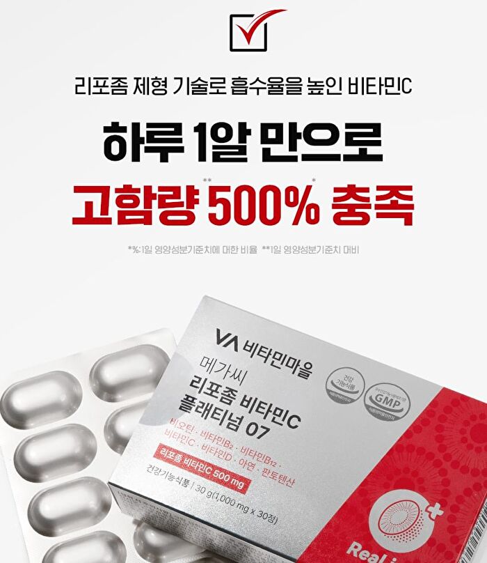 Mega C Liposome Vitamin C Plantium 07 - 1000mg x 30 tablets