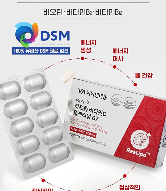 Mega C Liposome Vitamin C Plantium 07 - 1000mg x 30 tablets