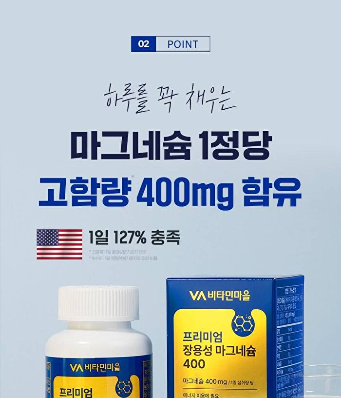 Premium Enteric-Coated Magnesium 400 - 1000mg x 90 tablets