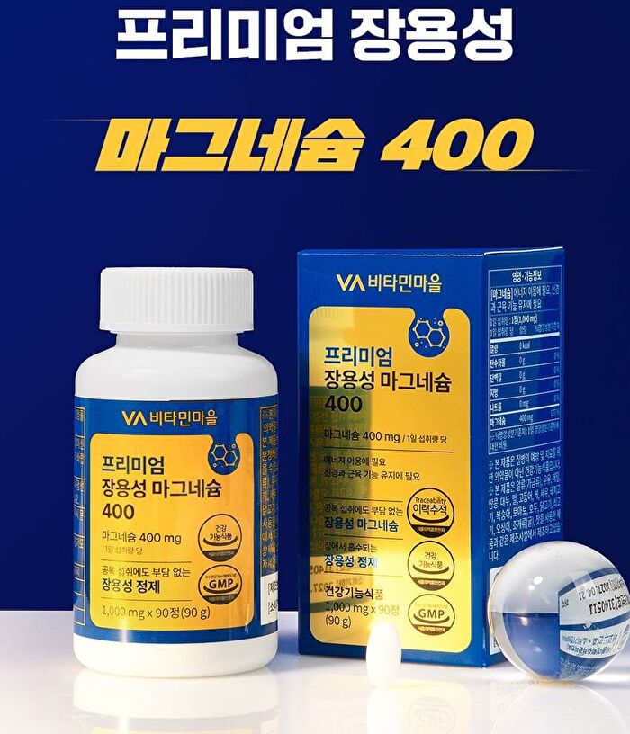Premium Enteric-Coated Magnesium 400 - 1000mg x 90 tablets