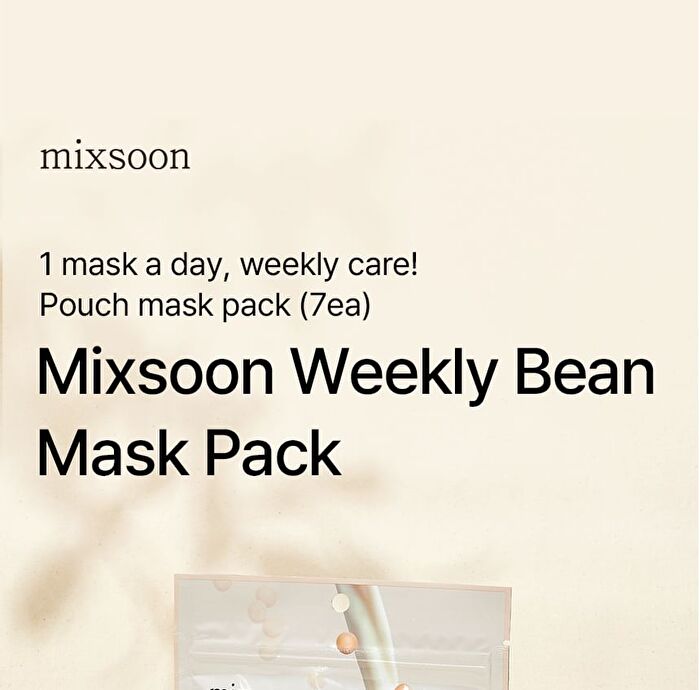 mixsoon Weekly Bean Mask Pack Set - 7 sheets