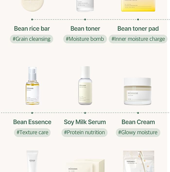 mixsoon Weekly Bean Mask Pack Set - 7 sheets