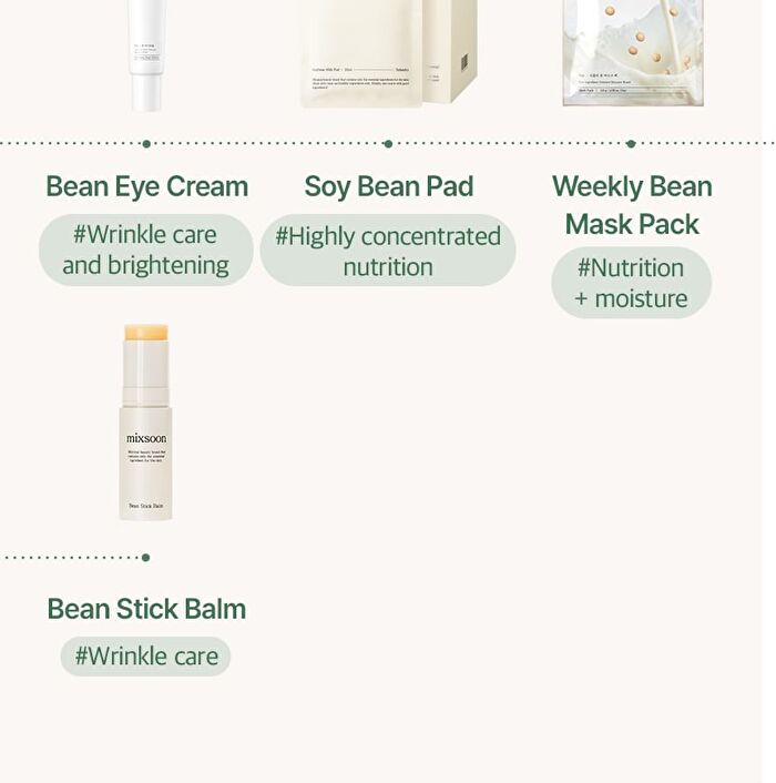 mixsoon Weekly Bean Mask Pack Set - 7 sheets