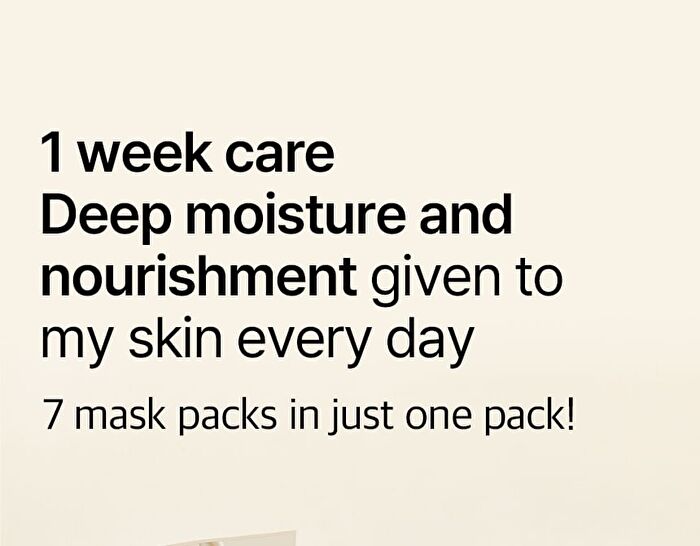 mixsoon Weekly Bean Mask Pack Set - 7 sheets