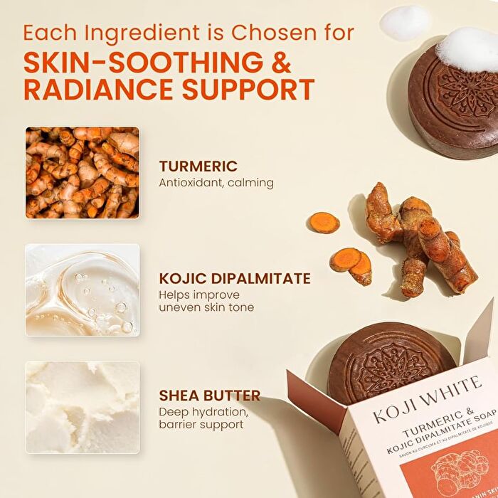 Turmeric & Kojic Acid Dipalmitate Soap - 80g x 2
