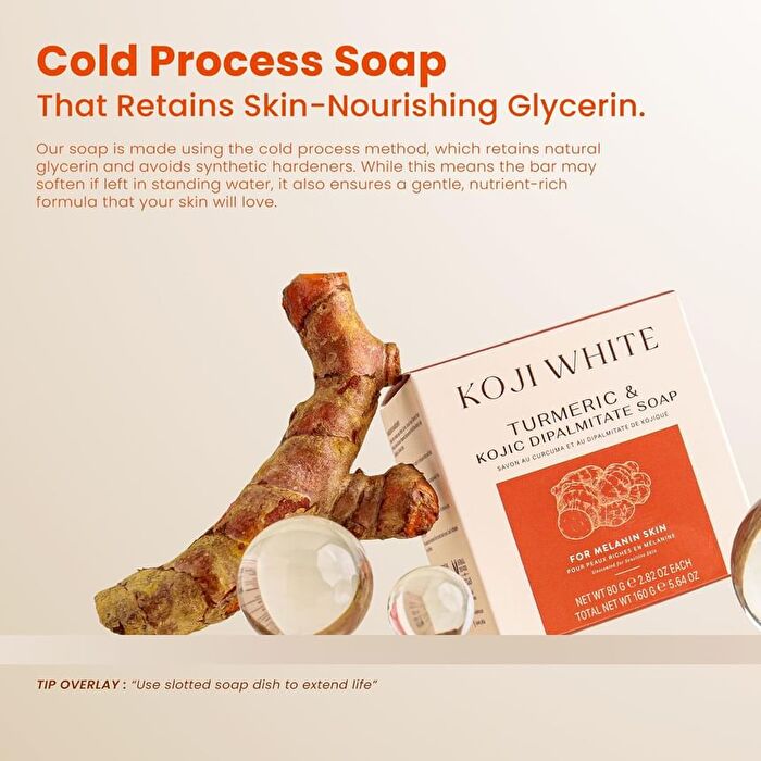 Turmeric & Kojic Acid Dipalmitate Soap - 80g x 2