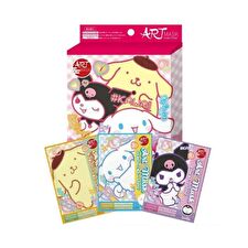 Sun Smile Sanrio Kuromi Cinnamoroll Pompompurin Art Sheet Mask Set - 3 pcs