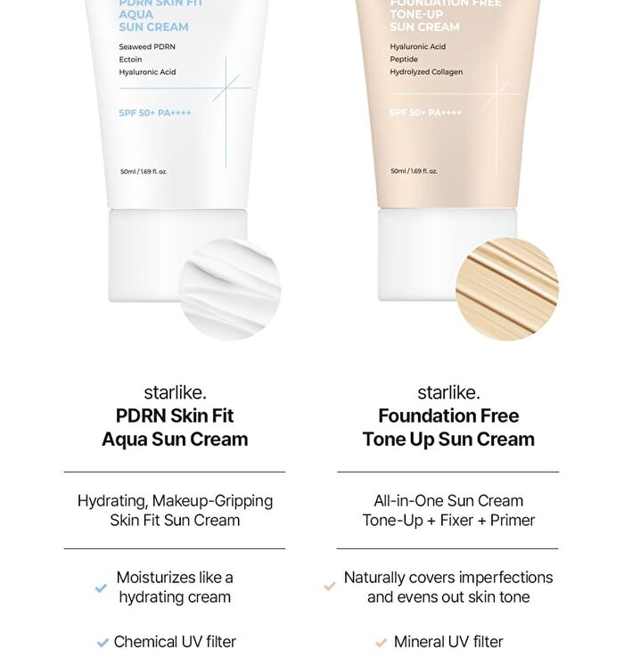 PDRN & Foundation-free Sun Cream Pouch - 2ml x 2 pcs
