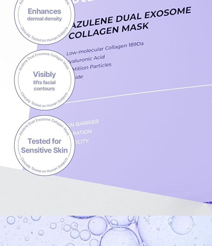 Azulene Dual Exosome Collagen Mask Set - 40g x 5 sheets