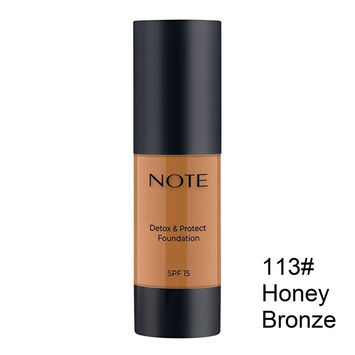 Note Detox and Protect Foundation - 8 Shades - 05# Honey Beige - 30ml