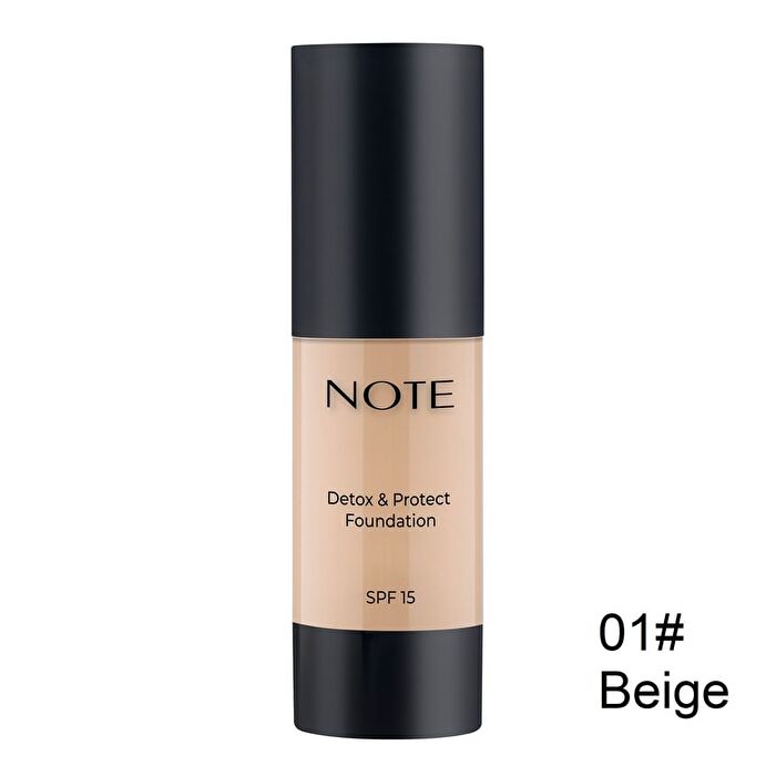 Note Detox and Protect Foundation - 8 Shades - 05# Honey Beige - 30ml