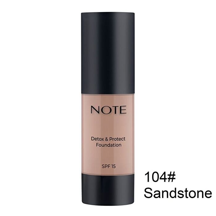 Note Detox and Protect Foundation - 8 Shades - 103# Pale Almond - 30ml