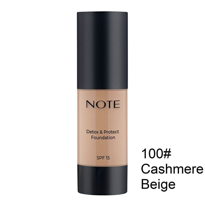 Note Detox and Protect Foundation - 8 Shades - 104# Sandstone - 30ml