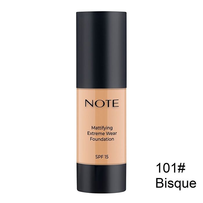 Note Mattifying Extreme Wear Foundation - 7 Shades - 107# Toffee - 30ml