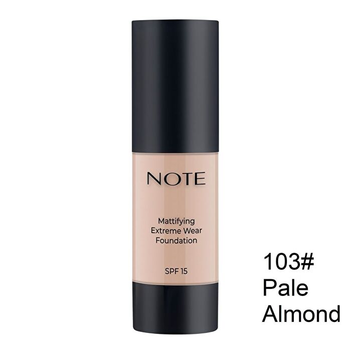Note Mattifying Extreme Wear Foundation - 7 Shades - 107# Toffee - 30ml