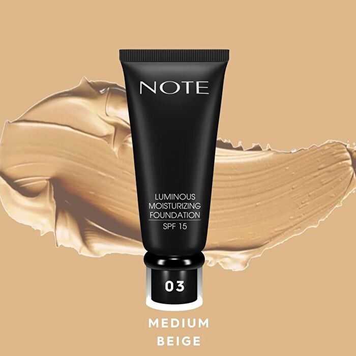 Note Luminous Moisturizing Foundation - 7 Shades - 100# Cashmere Beige - 30ml