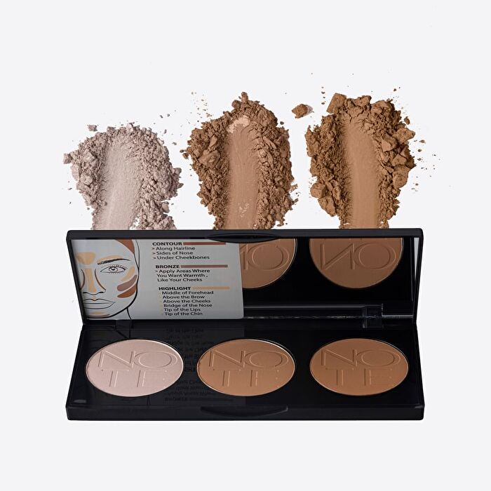 Note Perfecting Contouring Powder Palette - 2 Types - 01# Light To Medium - 15g