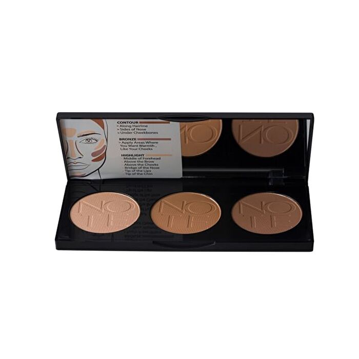 Note Perfecting Contouring Powder Palette - 2 Types - 01# Light To Medium - 15g