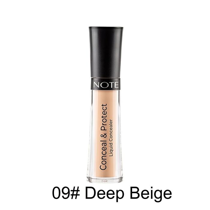 Note Conceal & Protect Liquid Concealer - 7 Colors - 09# Deep Beige - 4.5ml
