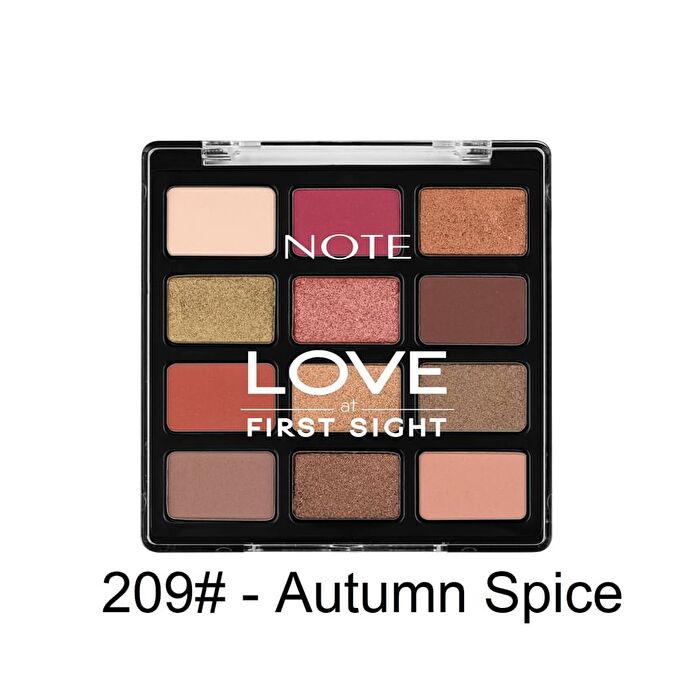Note Love at First Sight Eyeshadow Palette - 4 Types - 208# Romantic Rose - 15.6g