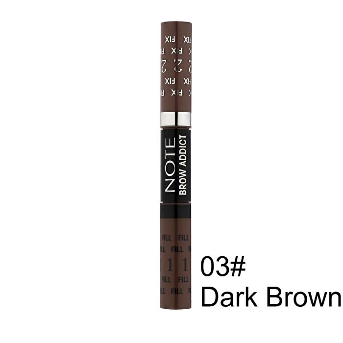 Note Brow Addict Tint & Shaping Gel - 4 Colors - 03# Dark Brown - 10ml