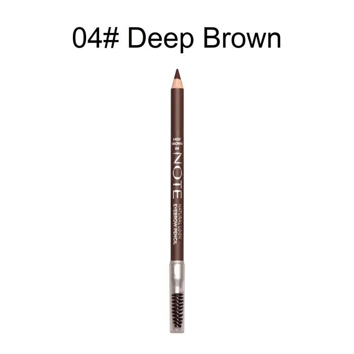 Note Natural Look Eyebrow Pencil - 6 Colors - 06# Black - 1.08g