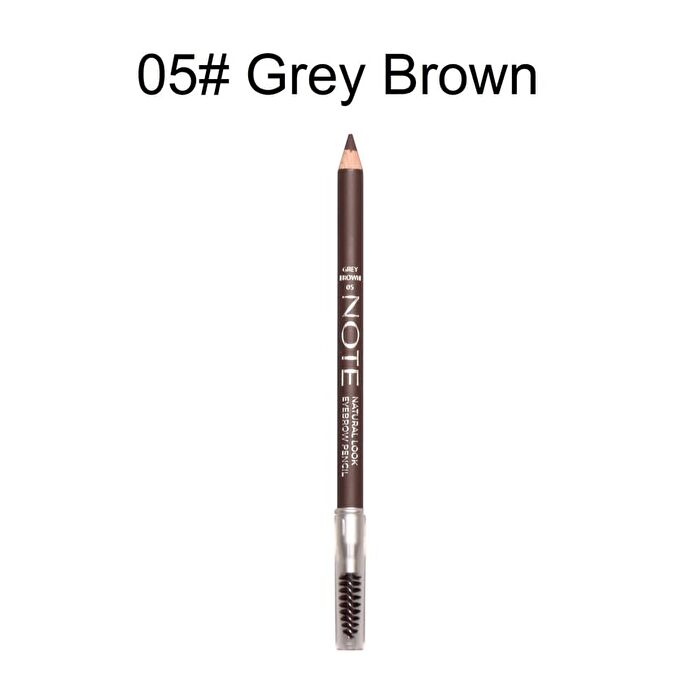 Note Natural Look Eyebrow Pencil - 6 Colors - 06# Black - 1.08g