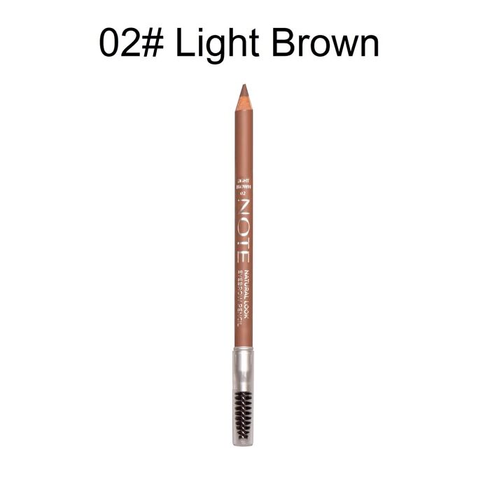 Note Natural Look Eyebrow Pencil - 6 Colors - 06# Black - 1.08g