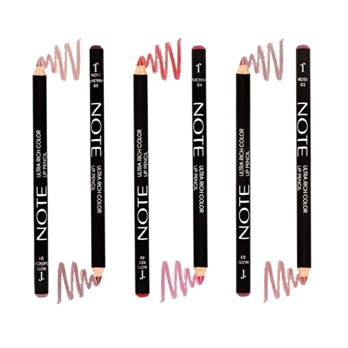 Note Ultra Rich Color Lip Pencil - 9 Colors - 09# Dried Rose - 1.1g