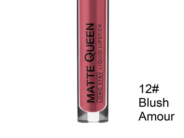 Matte Queen Liquid Lipstick - 12 Colors - 01# Elegant Nude - 4g