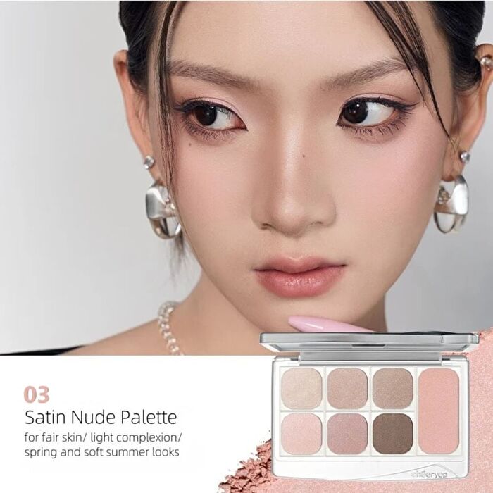 16-Color Natural Star Eye Shadow Palette - Nude Heart - #01