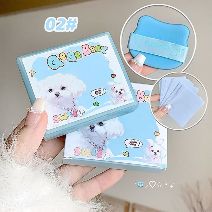 Cute and Cloud-Touch Blotting Paper - 3 Types - #02 Yixiu Dog - 100pcs