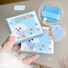 Cute and Cloud-Touch Blotting Paper - 3 Types - #03 Pudding Cat - 100pcs