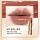Out-of-office 2 In 1 Glossy Lip Balm & Lipliner - 6 Colors - 05# Nude-Toned Milk Tea (1.3g + 300mg)