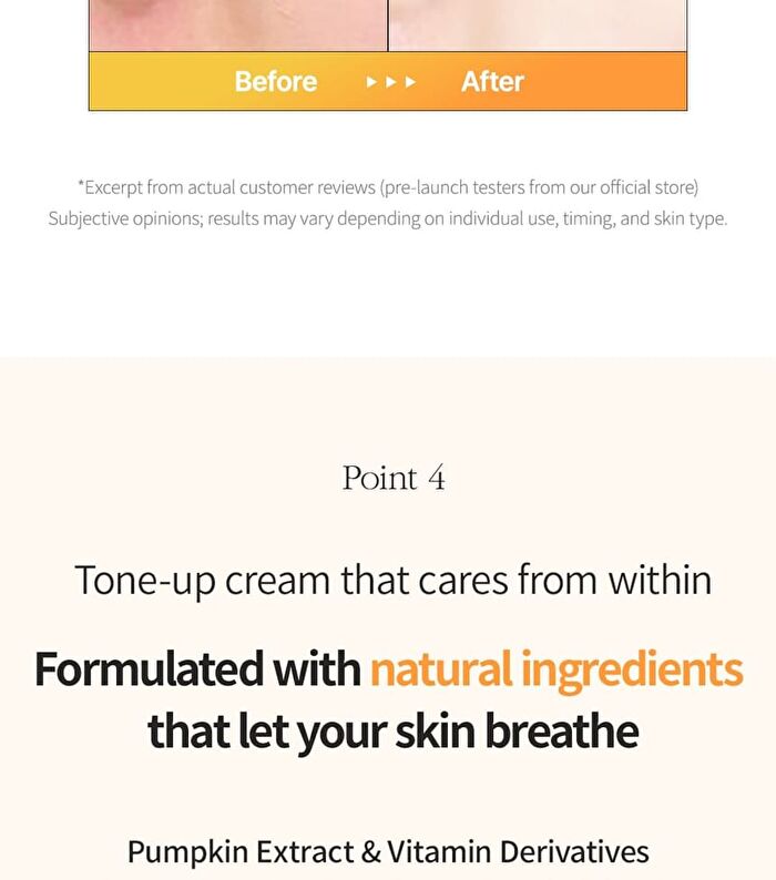 Pumpkin Vita Tox Tone Up Cream - 50ml