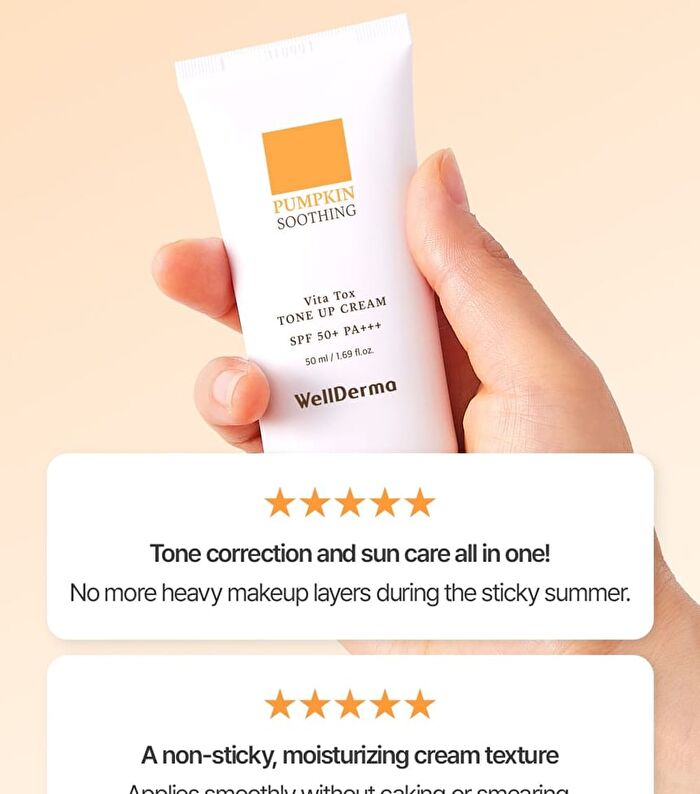 Pumpkin Vita Tox Tone Up Cream - 50ml